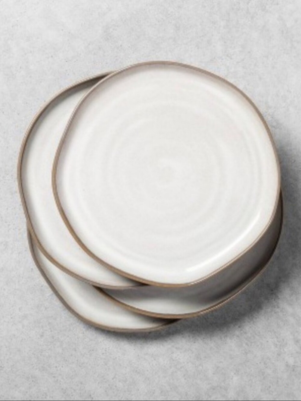 Hearth & Hand Set Of 4 Gray 8" Reactive Glaze Salad Plates